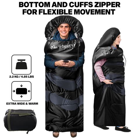 Iforrest Sleeping Bag For Adults And Teens Cold Weather Seasons