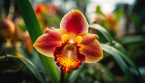 Premium Photo Exotic Moth Orchid Blooms With Vibrant Elegance