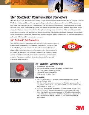 Fillable Online M Scotchlok Communication Connectors Baliefb