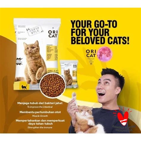 Jual Makanan Kucing Ori Cat Food Premium Oricat 1 Kg 800gr Ikan Di