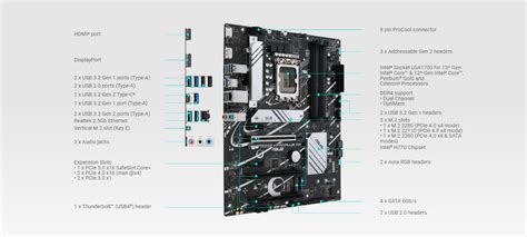 Buy The ASUS PRIME H770 PLUS D4 ATX Motherboard Socket LGA1700 H770