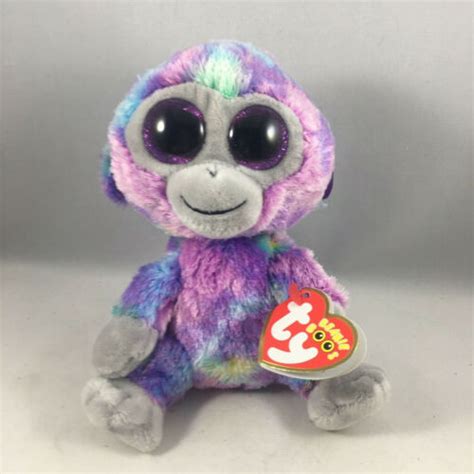 Ty Beanie Boos Zuri The Colorful Monkey 6 Inch Plush Stuffed Animal