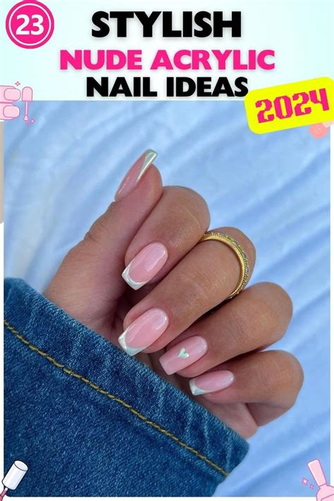 23 Elegant Nude Acrylic Nail Ideas 2024 Acrylic Nails Nails Colored Acrylic Nails