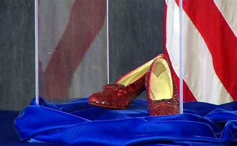 Officials Show Off Stolen Ruby Slippers From Wizard Of Oz Found After 13 Years Abc News