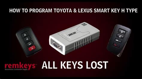 How To Program Toyota Smart Key H Transponder All Key Lost Situation