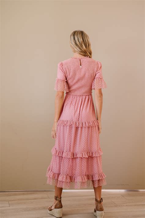 Ginny Dress In Dusty Blush Fehrnvi