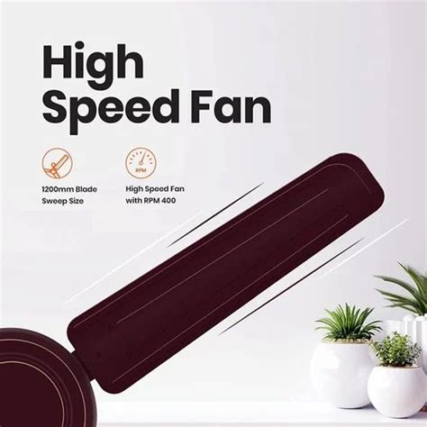 Brown Orient High Speed Ceiling Fan Sweep Size Mm Power W