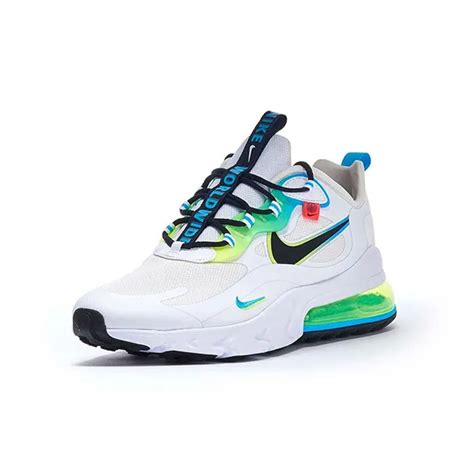 Giày Thể Thao Nike Air Max 270 React Worldwide Pack White Ck6457 100 Phối Màu Xanh Trắng Vua