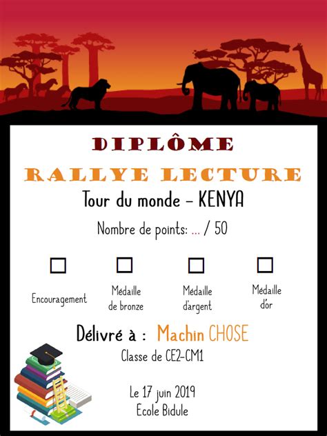 CE2 CM1 Littérature Rallye lecture Kenya Afrique