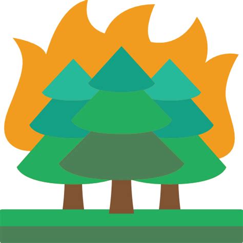 Incendio Forestal Iconos Gratis De Naturaleza