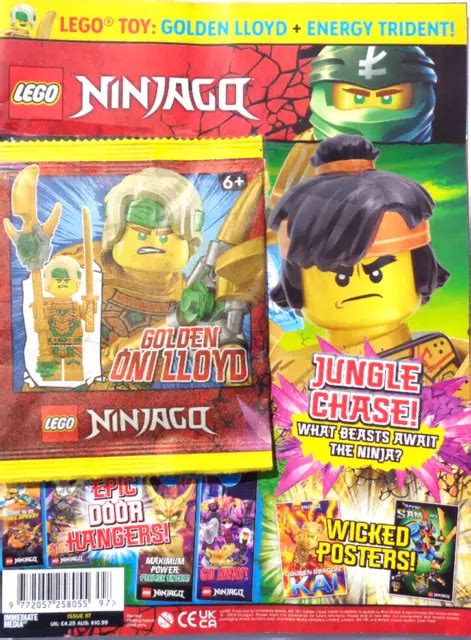 LEGO NINJAGO MAGAZINE Issue 97 New With Golden Lloyd Energy