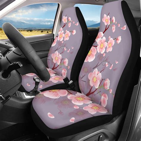 Shop Cherry Blossom Custom 4pcs Car Seat Covers Noxfan