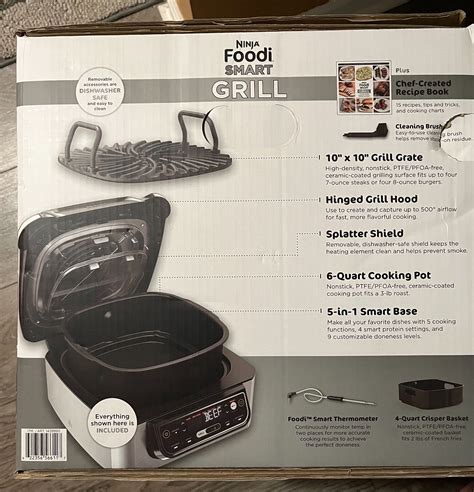 Ninja Foodi In Indoor Smart Grill Air Fryer Roast Bake Dehydrate