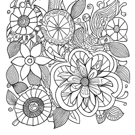 Zentangle Malb Cher F R Erwachsene Blumen Bl Tter Ganze Blumen