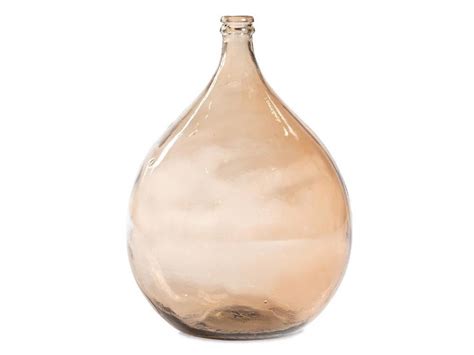 Vase Dame Jeanne en verre recyclé 34L H 56 cm SILICE Transparent