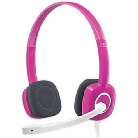 Logitech H150 Stereo Headset (Pink) 981-000367 B&H Photo Video