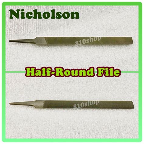 ♈ Nicholson Half Round File Kikil Bastard 2nd Cut Smooth 4” 6” 8