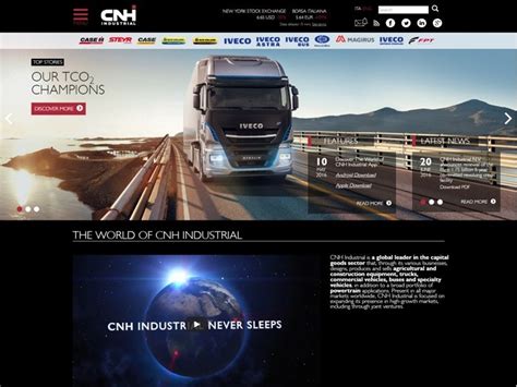 CNH Industrial Newsroom : CNH Industrial launches new corporate website and Newsroom media portal