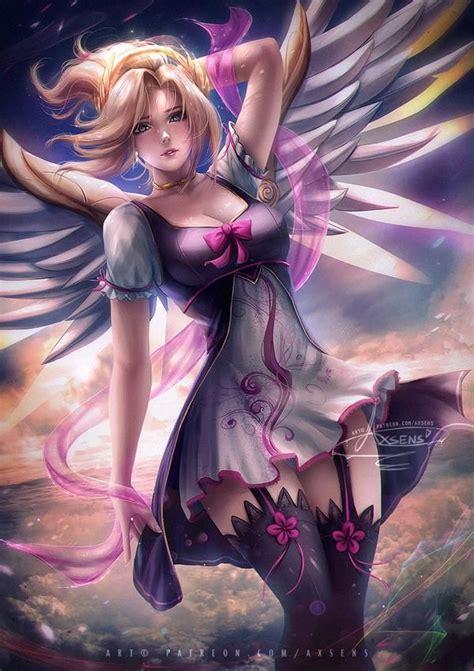 Eastern Mercy 18 Optional By Axsens On DeviantArt Mercy Overwatch