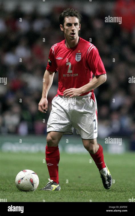 Gary Neville England Manchester United Fc Villa Park Birmingham