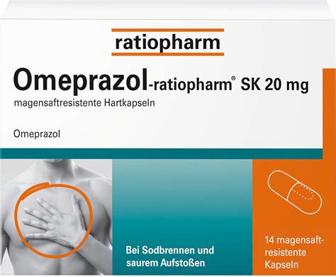 Omeprazol Ratiopharm SK 20 Mg Bei Sodbrennen Kapseln 14 St Kapseln