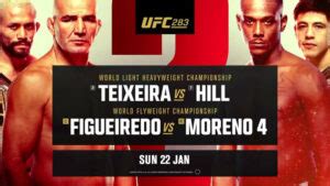 Cartelera UFC 283 Completa Teixeira Vs Hill Actualizada