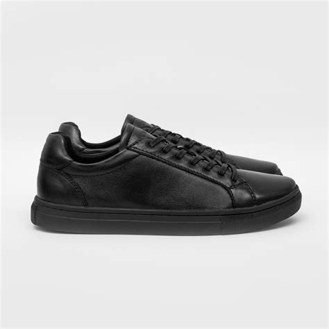 Jual Kalvert Royal V Sepatu Sneakers Kulit Pria Hitam Shopee Indonesia