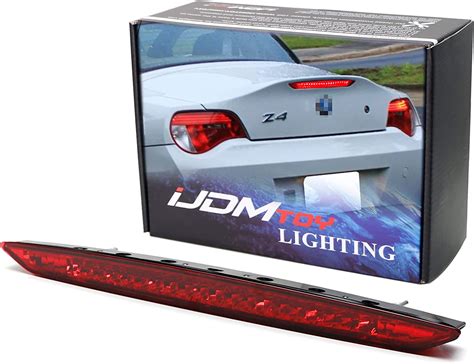 Ijdmtoy Oem Spec Red Lens Full Led Trunk Lid Third Brake Light Bar