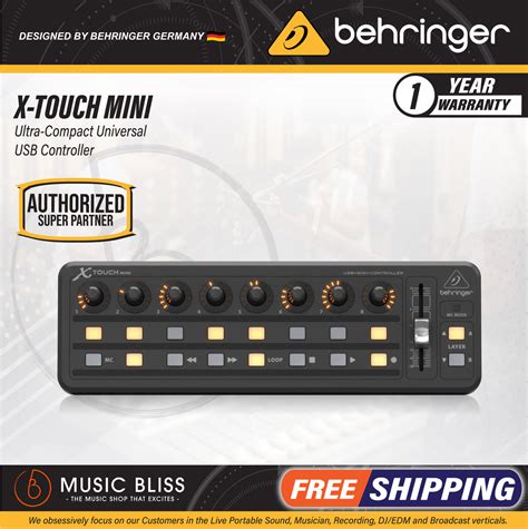 Behringer X-Touch Mini Compact USB Control Surface (Xtouch Mini) *Crazy ...