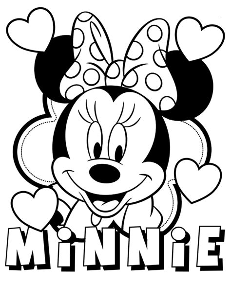 Free Printable Minnie Mouse Coloring Pages PDF