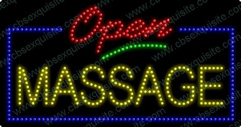 Massage Open Led Sign Cbs Beauty Supply