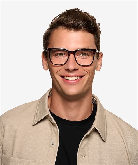 Rowen Square Shiny Tortoise Full Rim Eyeglasses Eyebuydirect Canada