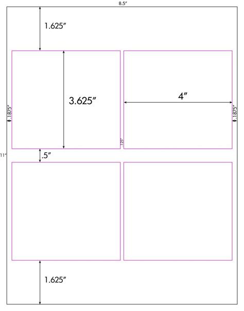 Steadfast Die Cut Label Template Sf1442 Steadfast Paper