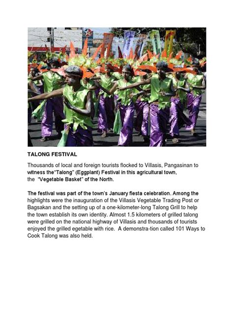 Festivals in Pangasinan | PDF