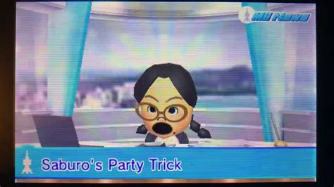 Tomodachi Life Mii News Saburos Party Trick Youtube