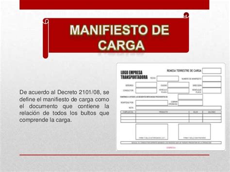 Manifiesto De Carga