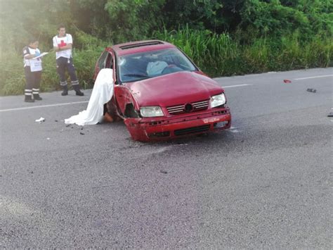 Fatal accidente carretero No llevaba puesto el cinturón de seguridad