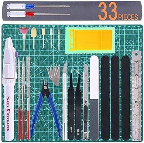 Amazon 33Pcs Gundam Model Tool Kit Gunpla Tools Set Modeler Basic