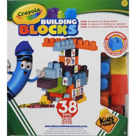 Crayola 38 Piece Building Block Set