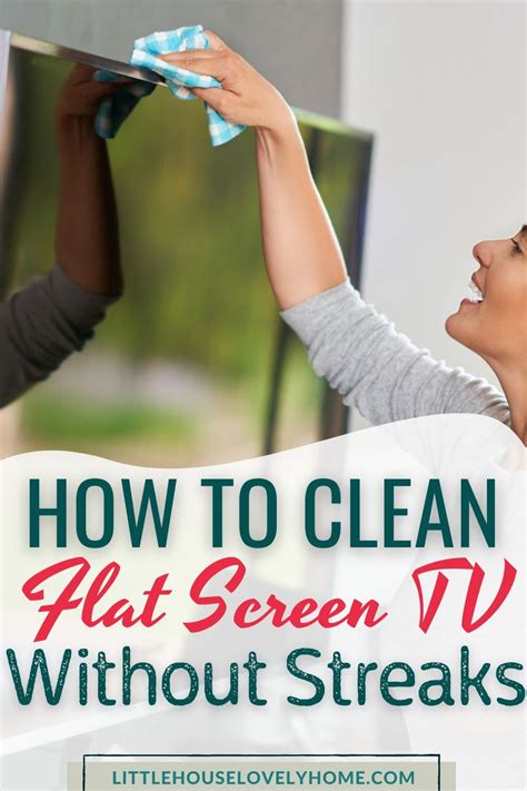 How to Clean Flat Screen TV Without Streaks | Little House Lovely Home