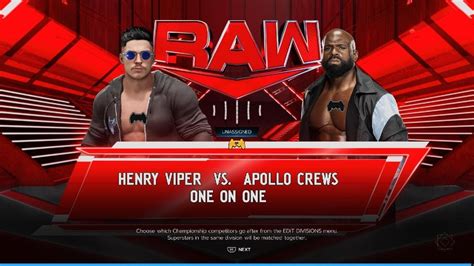 2K24 RAW HENRY VIPER VS APOLLO CREWS YouTube