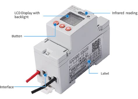 Single Phase Ddsd Ct Max A Din Rail Energy Meter With One Ct