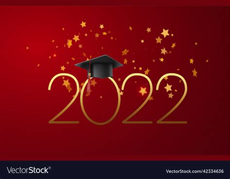 Congratulations Graduates Of 2022 Royalty Free Vector Image