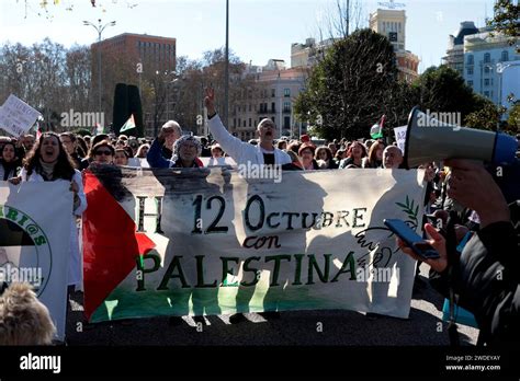 Madrid Spanien 20th Jan 2024 Madrid Spain 01 20 2024 Solidarity