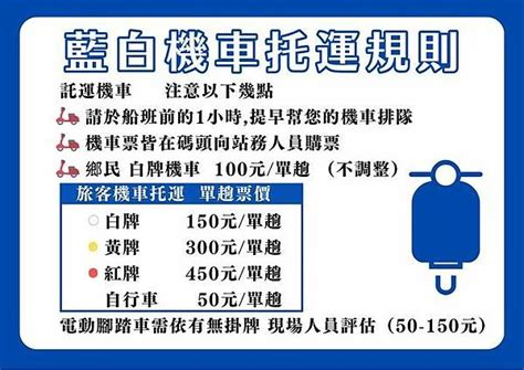 東港往返小琉球交通船【藍白航運】船票價格機車托運費用船班時刻表。可租行動電源有寄物櫃放物品2021最新離島航運藍白1號、藍白2號新船