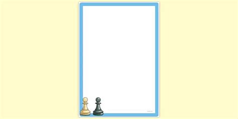 Chess Page Border | Page Borders | Twinkl (Teacher-Made)