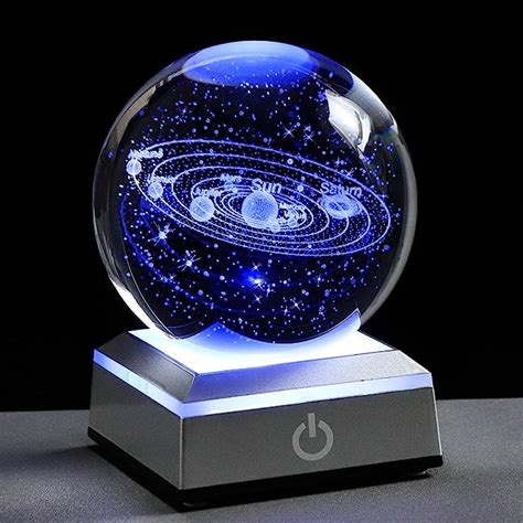 3d Solar System Model Crystal Ball 80mm 315inch Outer