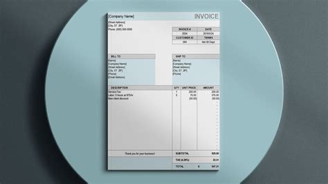 Invoice Template Xlsx Collection Hot Sex Picture