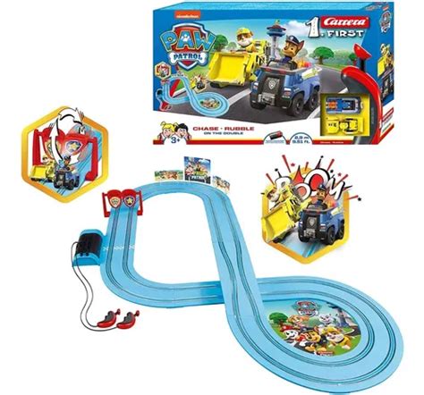 Pista De Carreras Paw Patrol Chase Y Rubble Carrera First Meses Sin