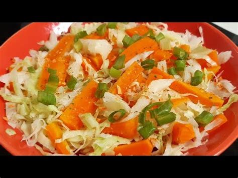 Salada Simples Cenoura E Repolho R Pido F Cil E Delicioso Youtube